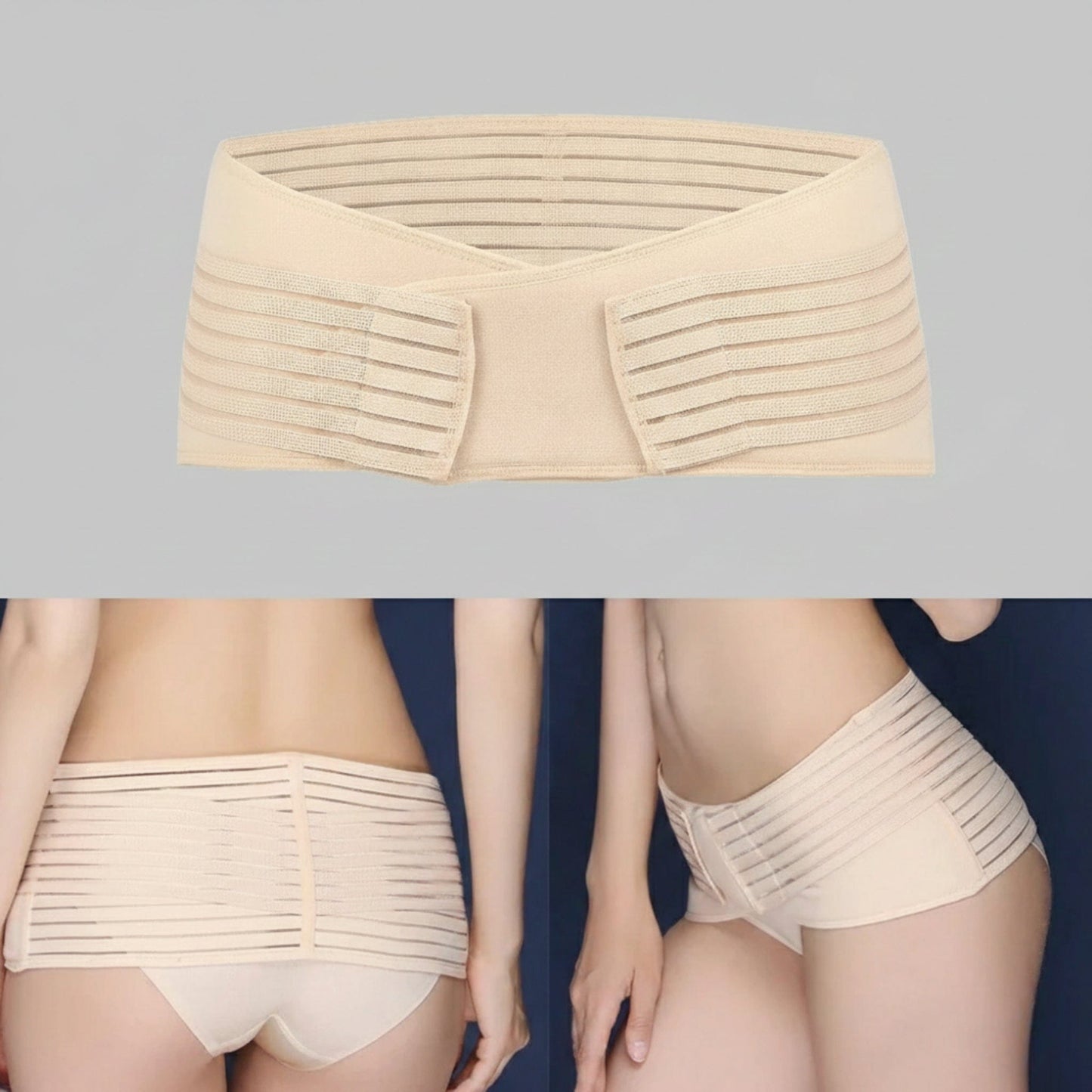 Ceinture Pelvienne Grossesse | Posturovia Beige / M : Tour de taille 65-84 cm