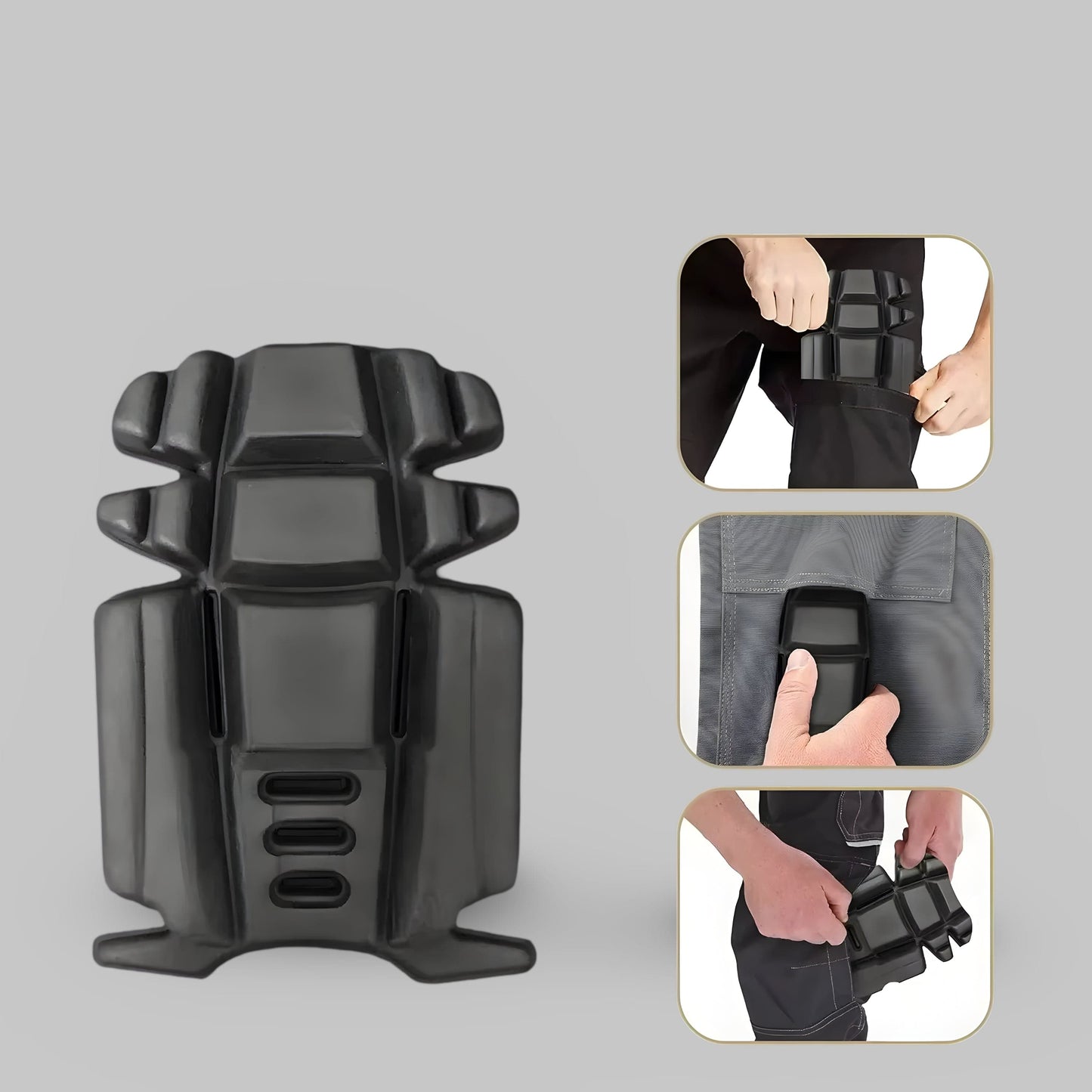 Genouillère Pour Pantalon De Travail | Posturovia 1 paire Noir