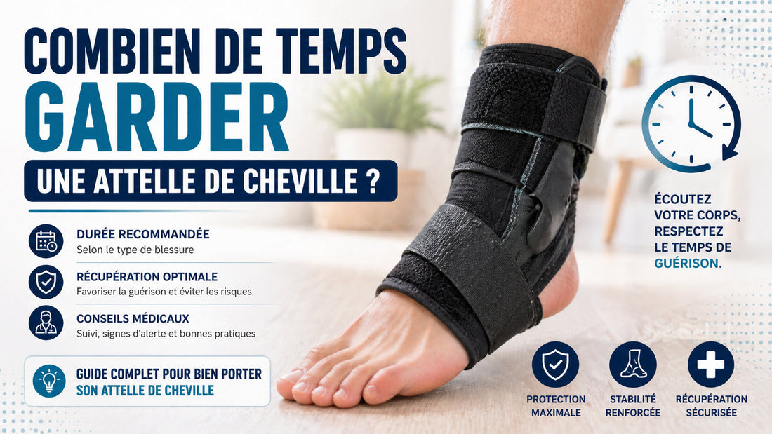Combien de temps garder une attelle  cheville