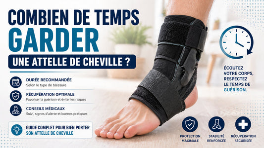 Combien de temps garder une attelle  cheville