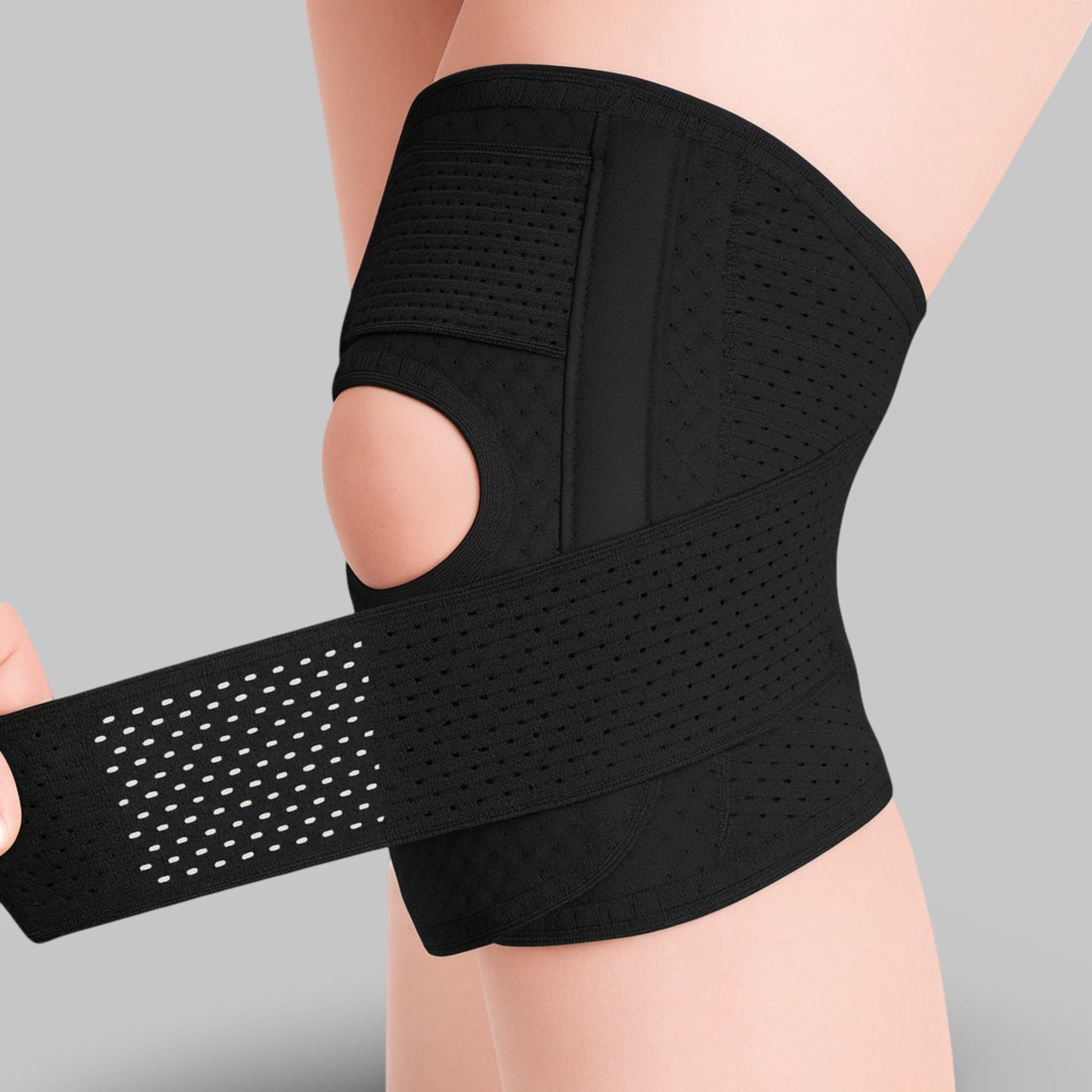 Attelle Genou Arthrose | Posturovia Noir / M
