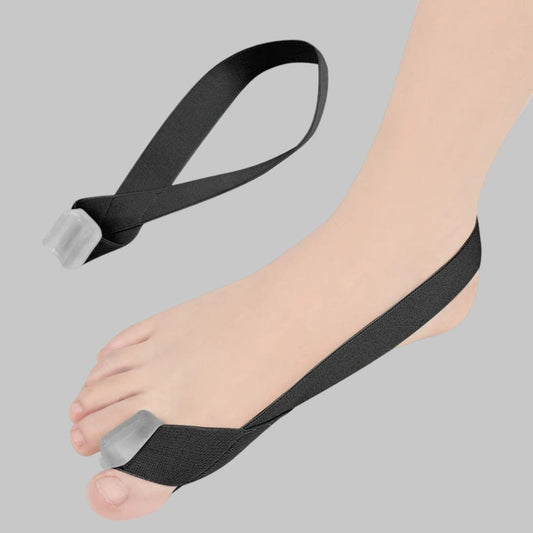 Attelle Orteil Hallux Valgus Elastique | Posturovia 1 pièce – Noir – Taille S