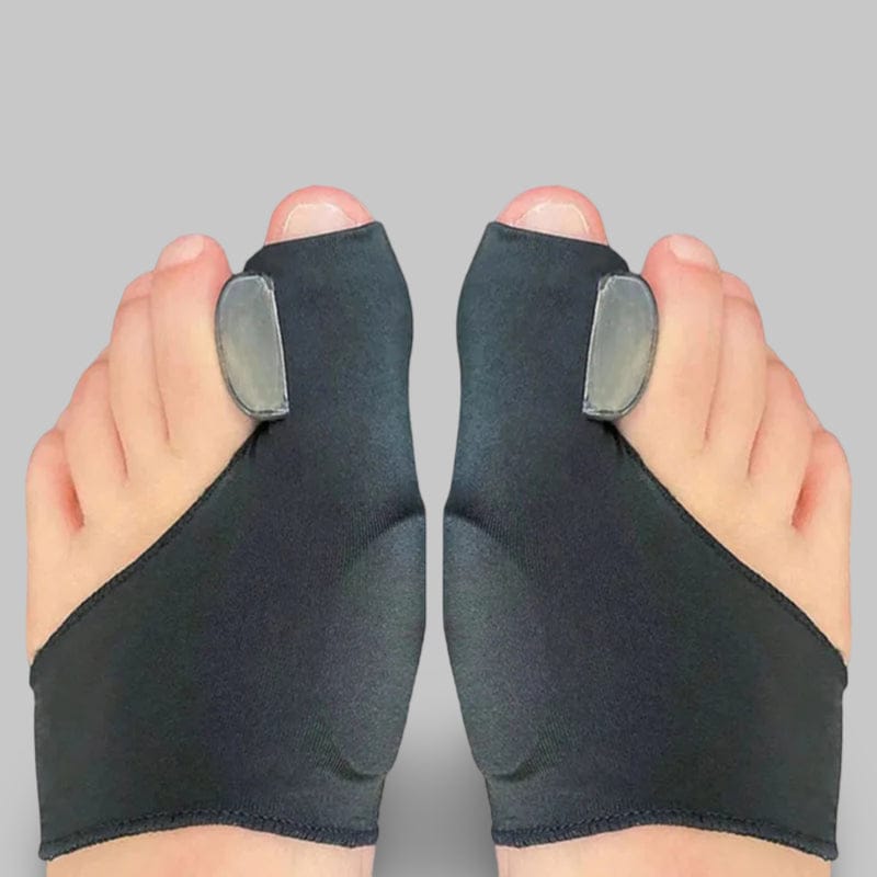 Attelle Orteil Hallux Valgus | Posturovia 1 paire – Modèle A – Noir