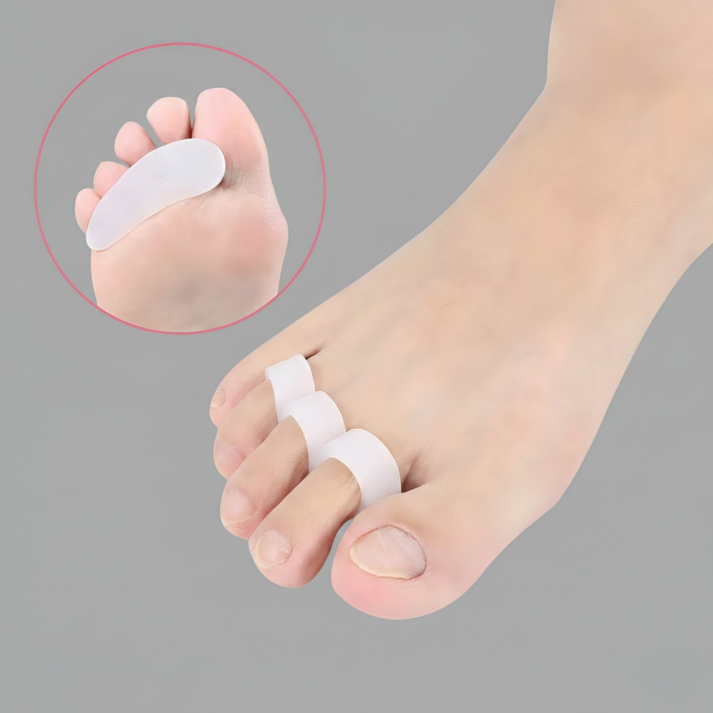 Attelle Orteils En Silicone | Posturovia 21 – 2 pièces
