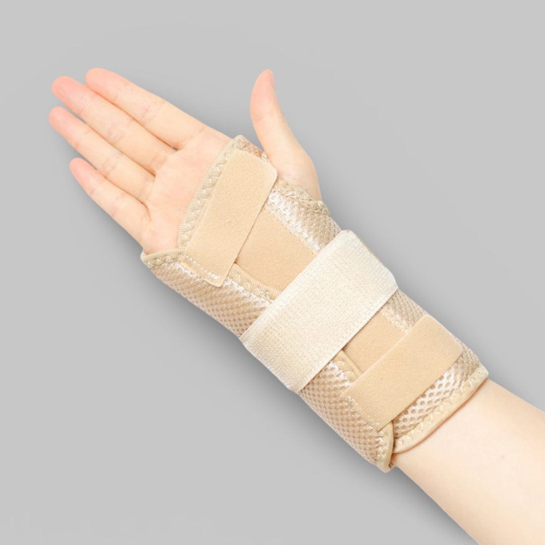 Attelle Poignet Canal Carpien | Posturovia Beige - Main droite