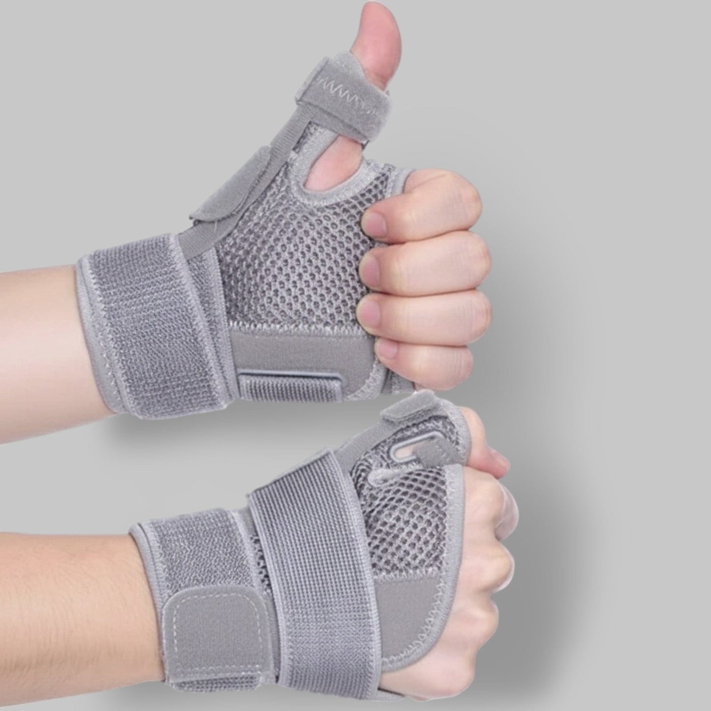 Attelle Pouce Tendinite | Posturovia 1 paire – Gris