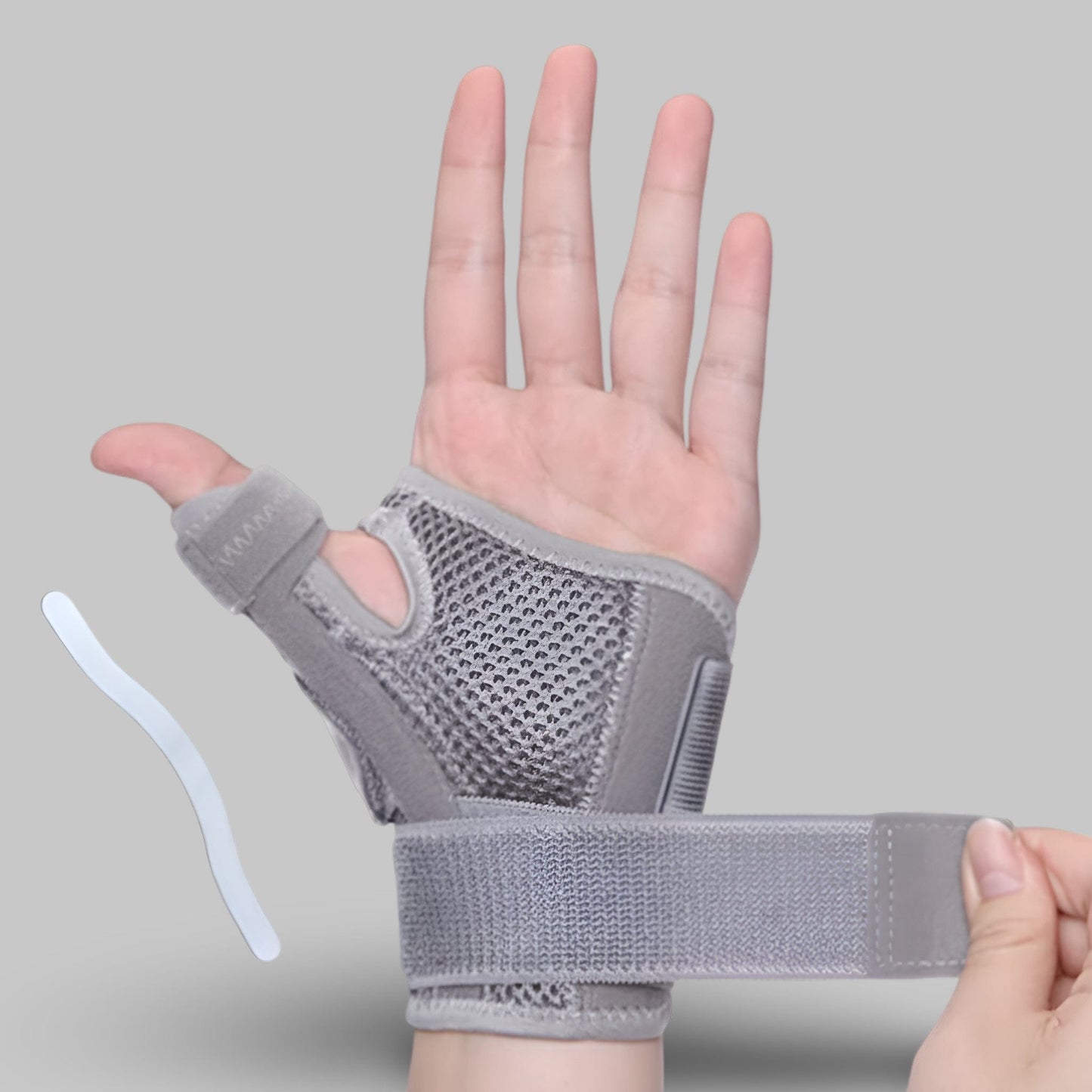 Attelle Pouce Tendinite | Posturovia 1 pièce – Gris