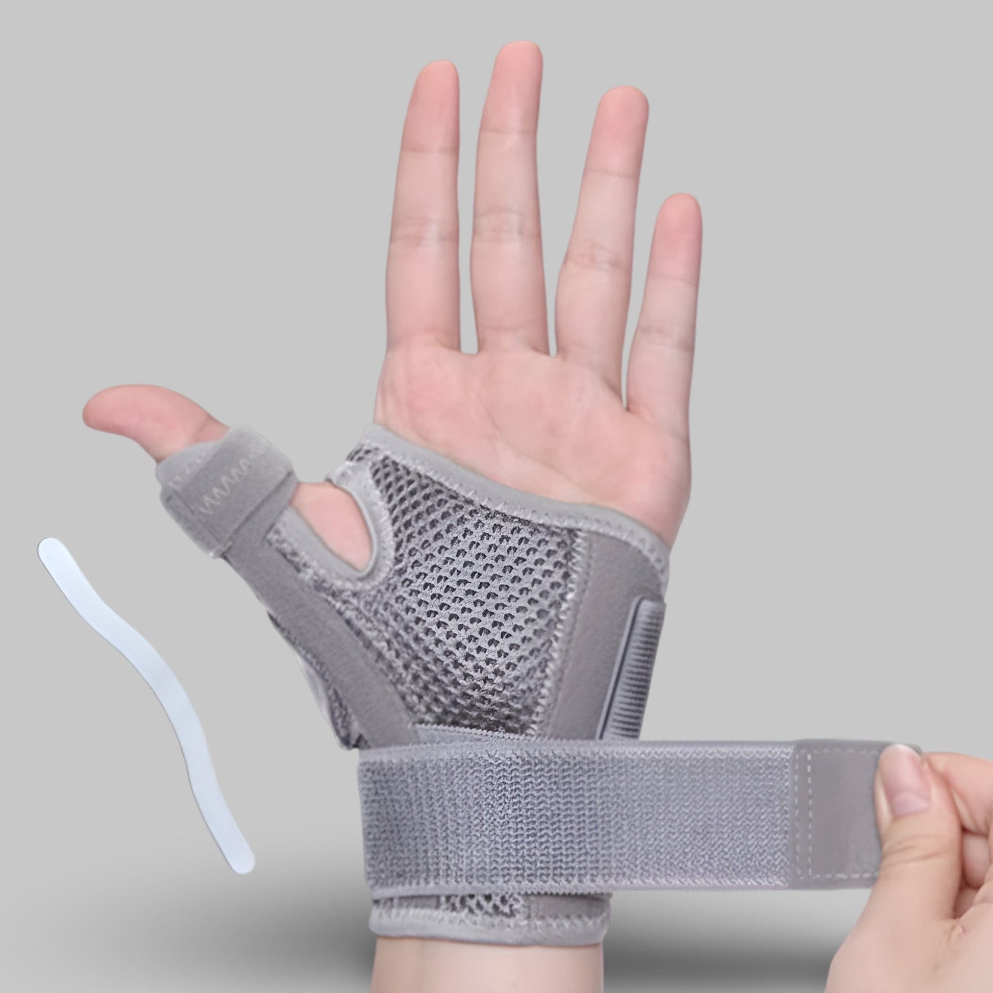 Attelle Pouce Tendinite | Posturovia 1 pièce – Gris
