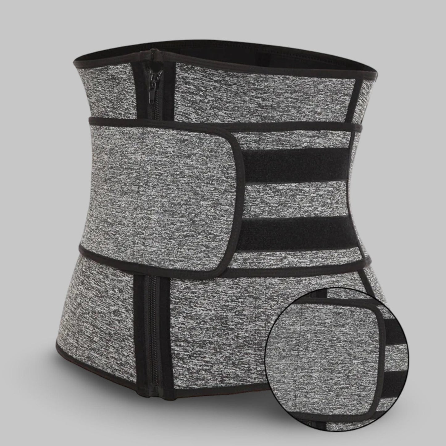 Ceinture de Sudation | Posturovia Gris – Fermeture éclair – 1 ceinture / S