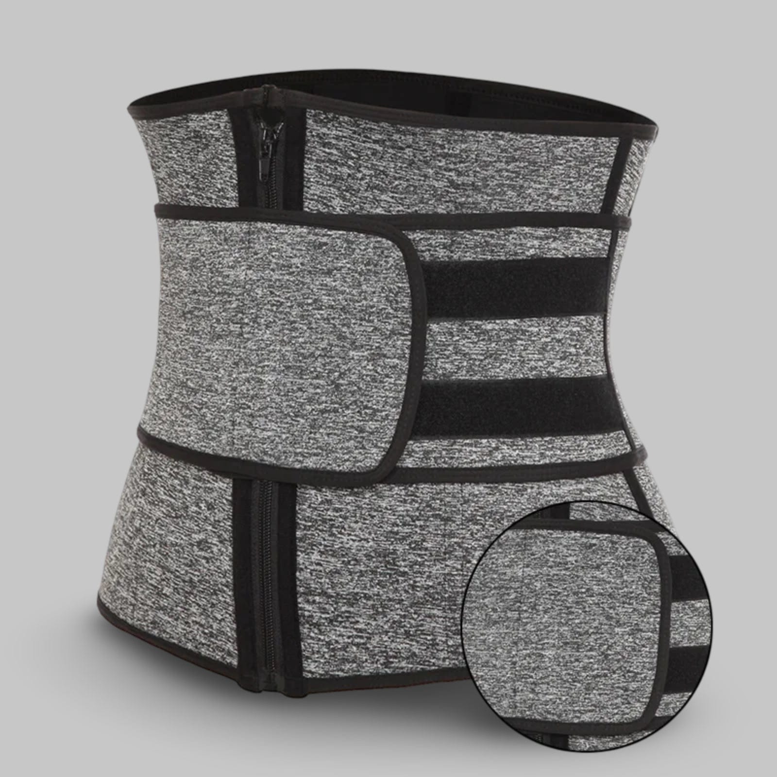 Ceinture de Sudation | Posturovia Gris – Fermeture éclair – 1 ceinture / S