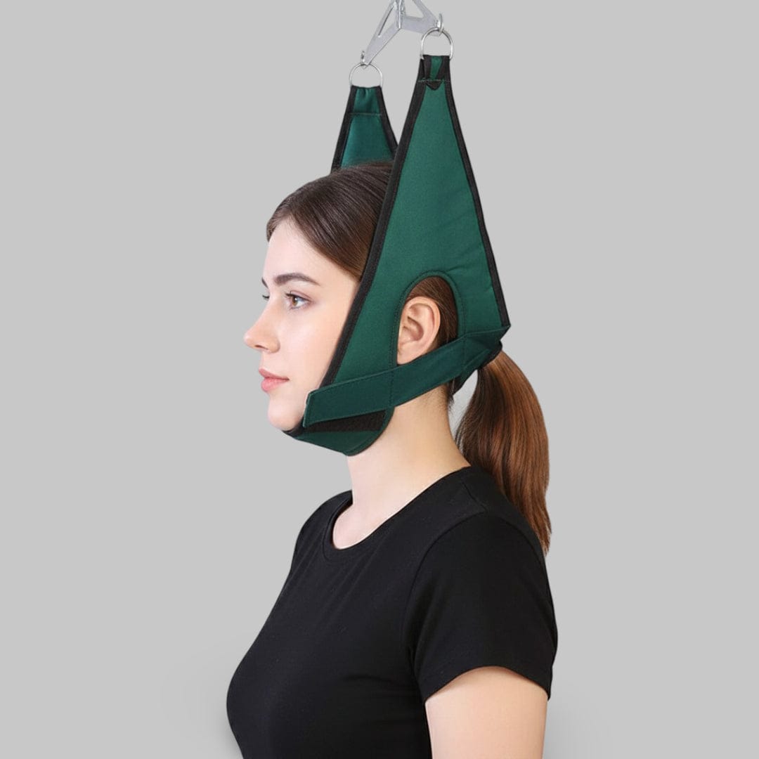 Ceinture De Traction Cervicale Verte | Posturovia Vert