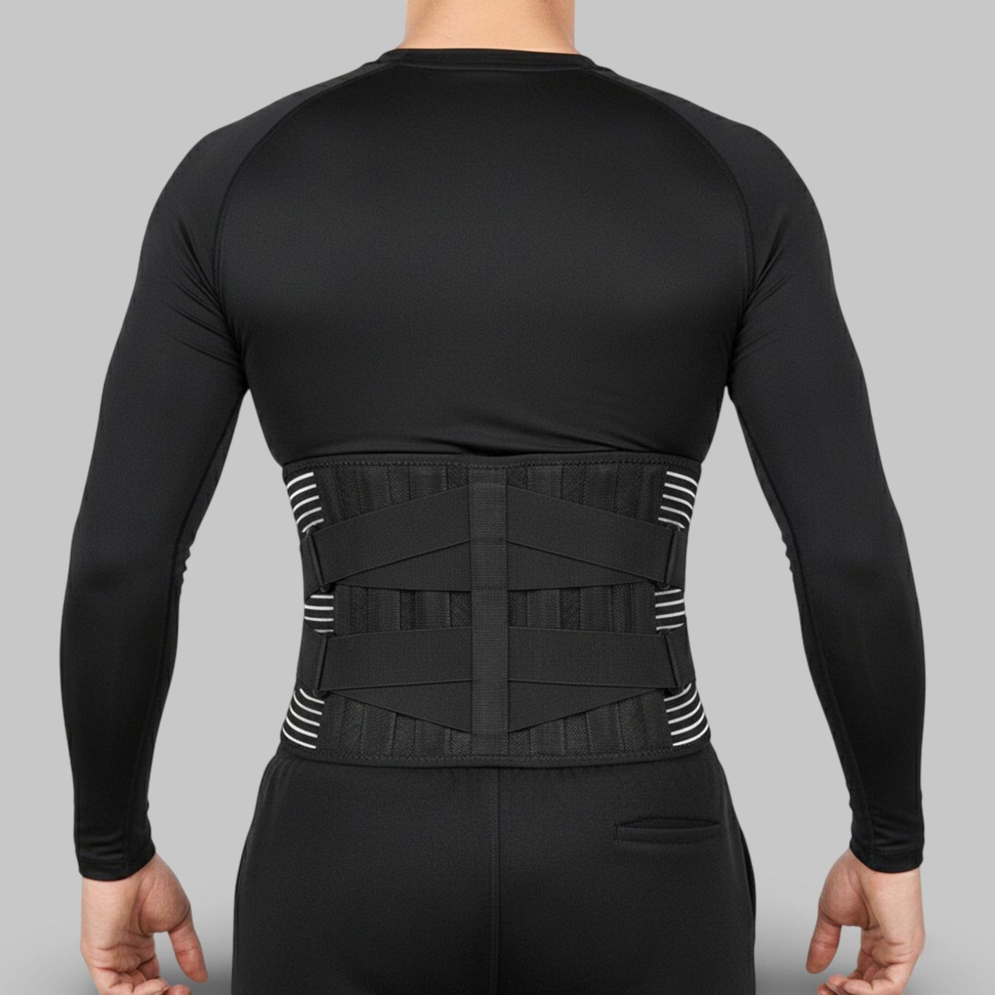 Ceinture Lombaire Hernie Discale | Posturovia Modèle 1 - Couleur Noir / S : Tour de taille  65-80cm
