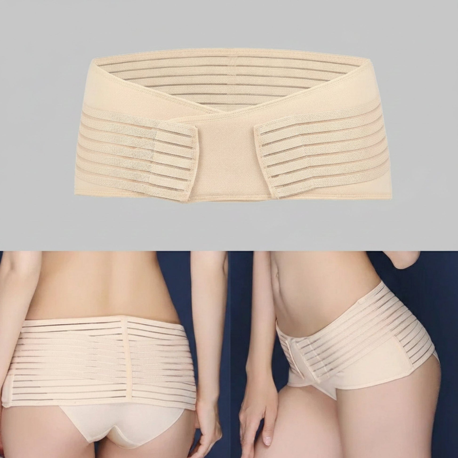 Ceinture Pelvienne Grossesse | Posturovia Beige / M : Tour de taille 65-84 cm