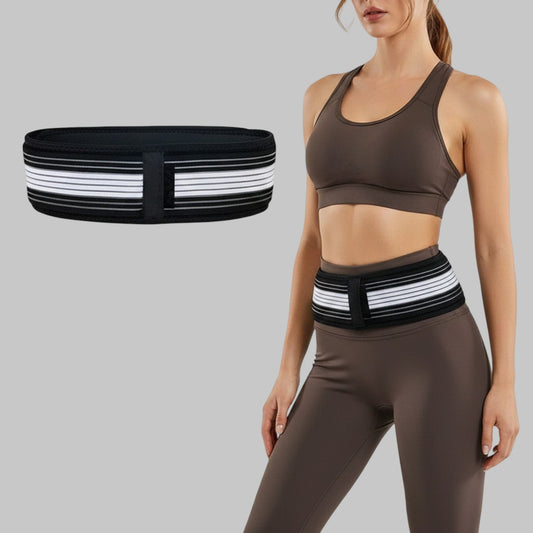 Ceinture Pelvienne Noire Rayée | Posturovia
