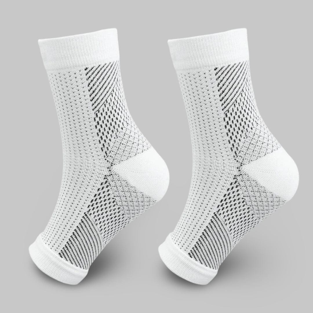 Chevillère Chaussette | Posturovia S-M / 1 paire Blanc