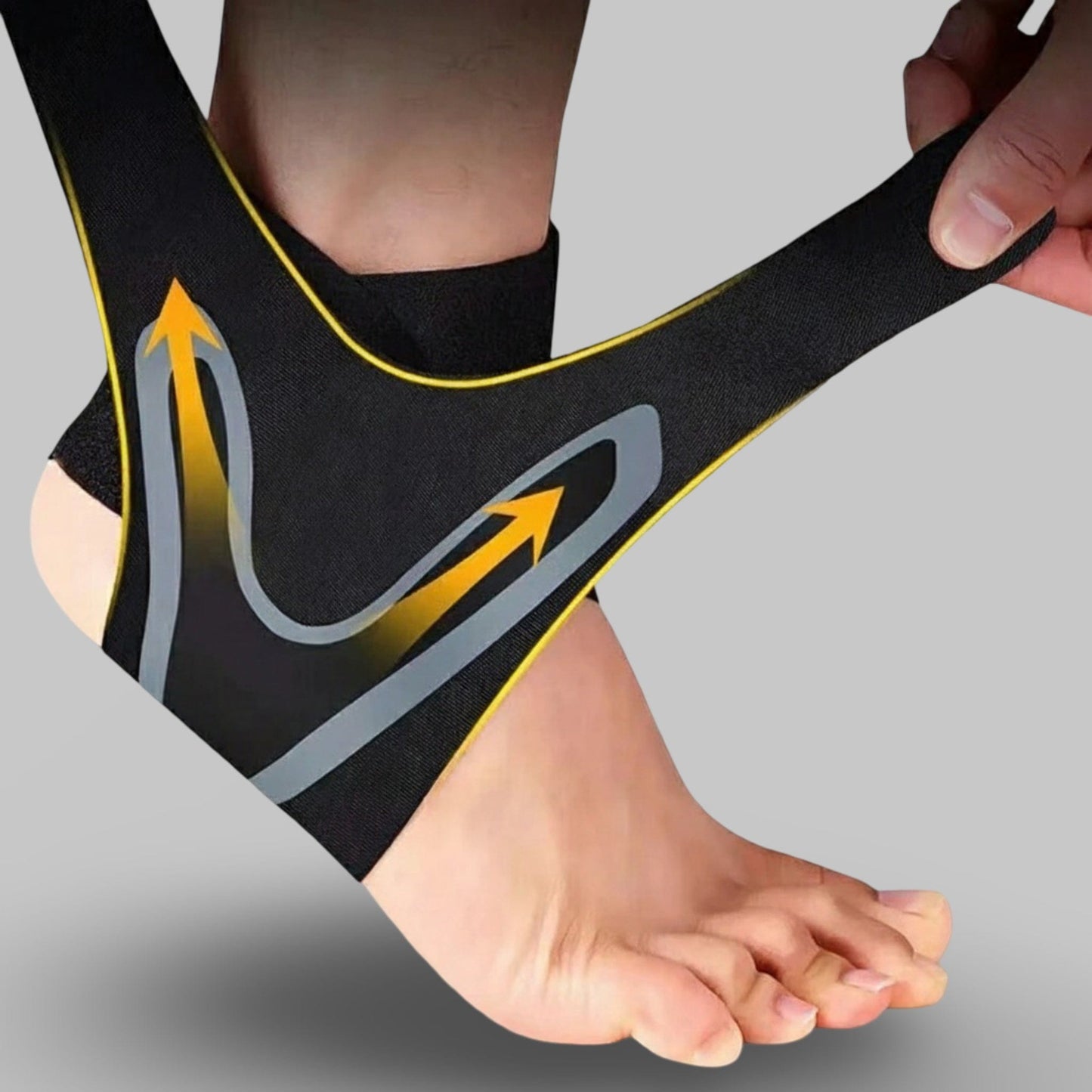 Chevillère Foot | Posturovia 1 pièce – Noir – Pied droit / M