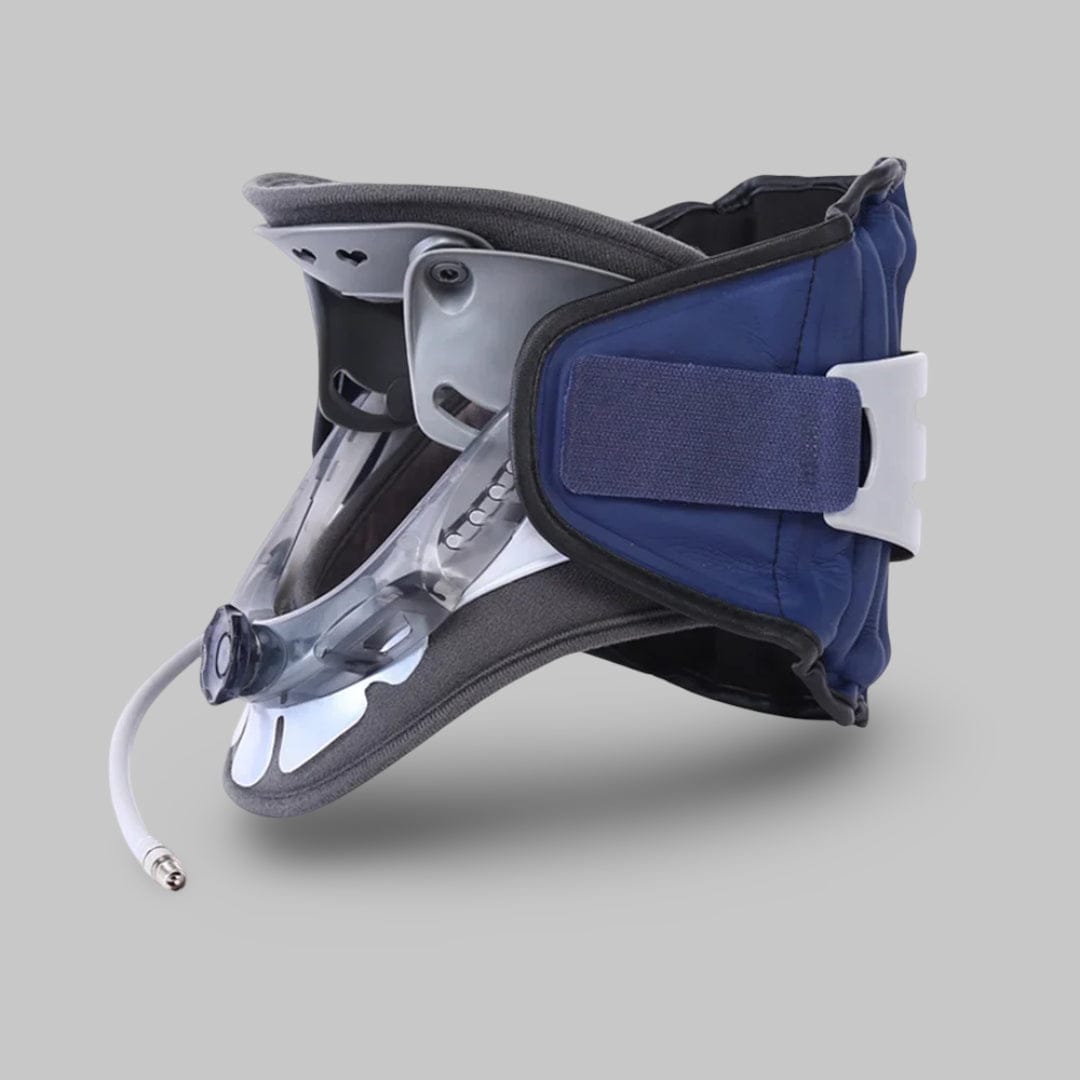 Collier Cervical Arthrose Gonflabe | Posturovia Type E bleu