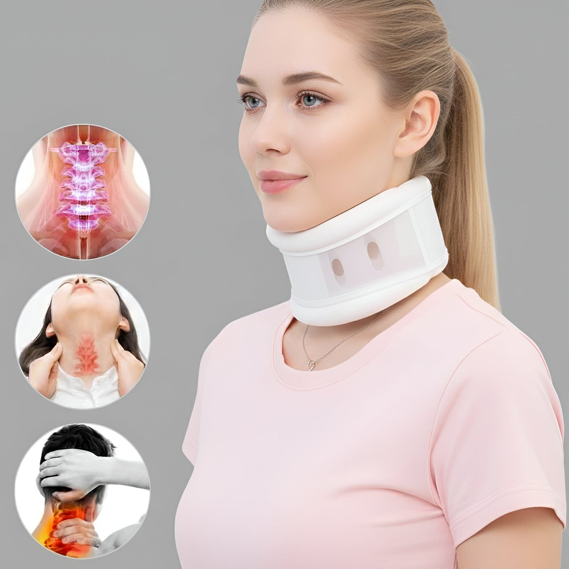 Collier Cervical Pour Arthrose Blanc | Posturovia S