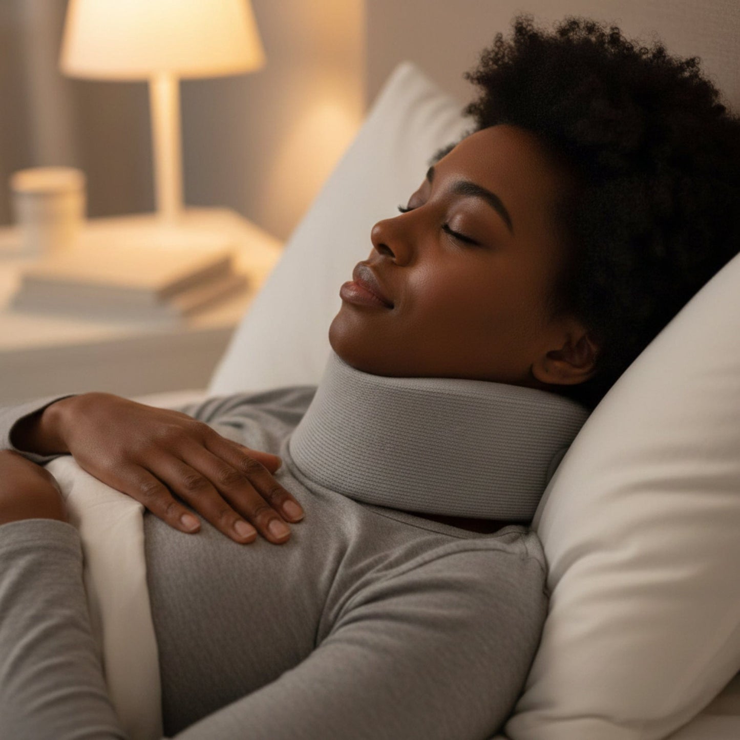 Collier Cervical Souple Pour Dormir  | Posturovia Gris