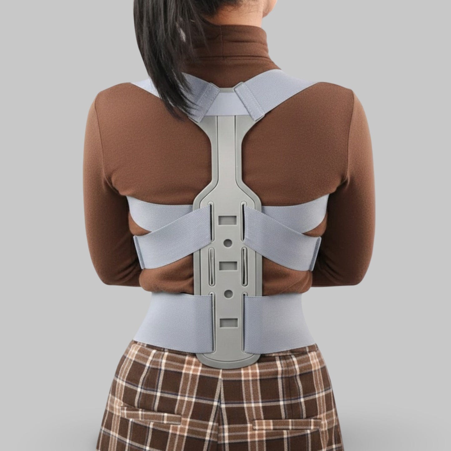 Correcteur de posture femme gris | Posturovia
