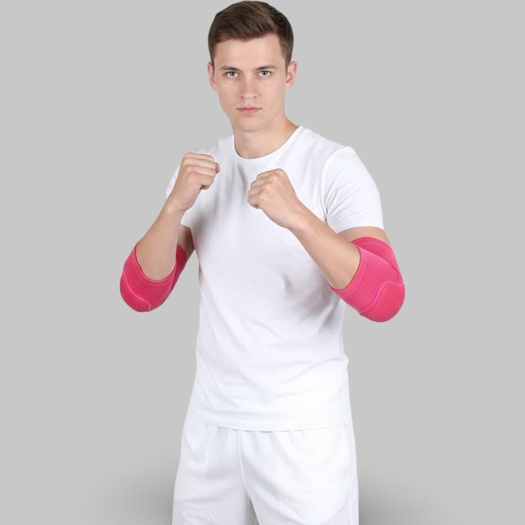 Coudière Pour Musculation | Posturovia Rose rouge / 1 paire – Taille M