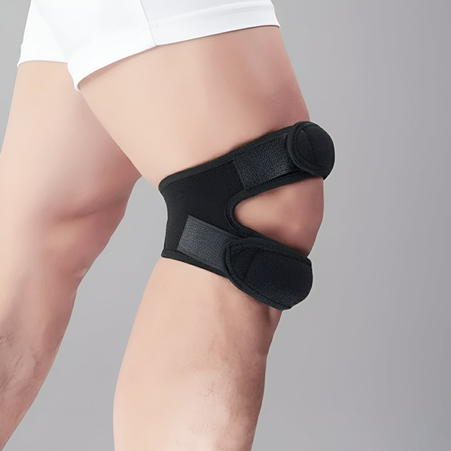 Genouillère Course | Posturovia 1 pièce – Noir