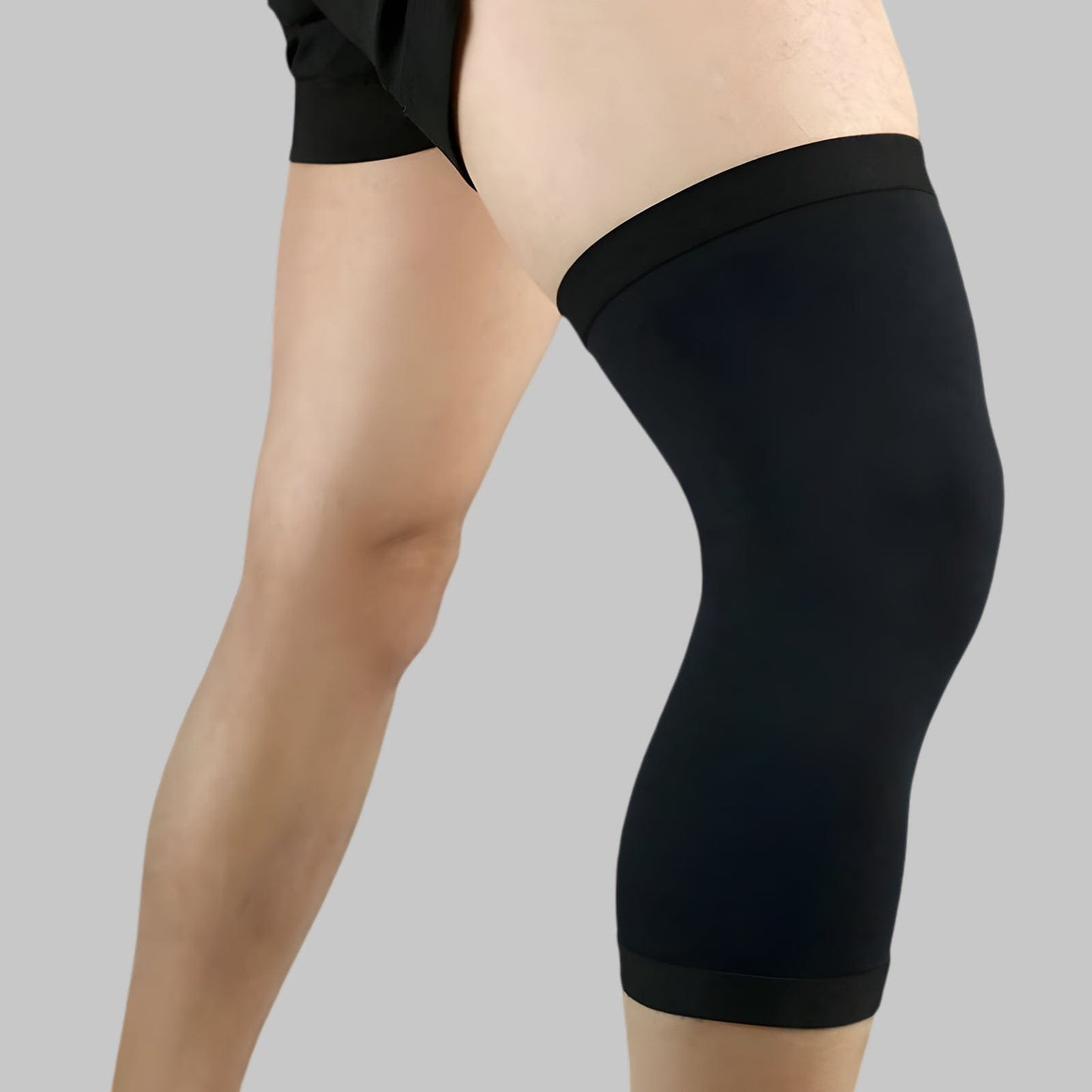 Genouillère De Compression | Posturovia 1 pièce Noir / M