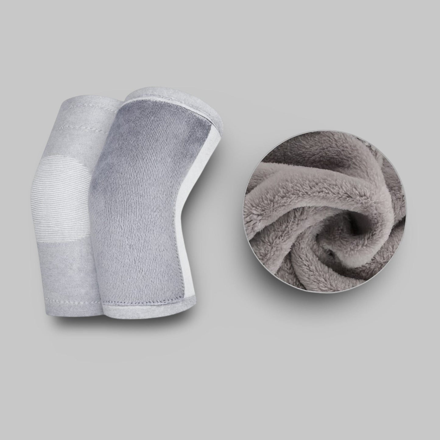 Genouillère en bambou | Posturovia 1 paire Gris hiver / M