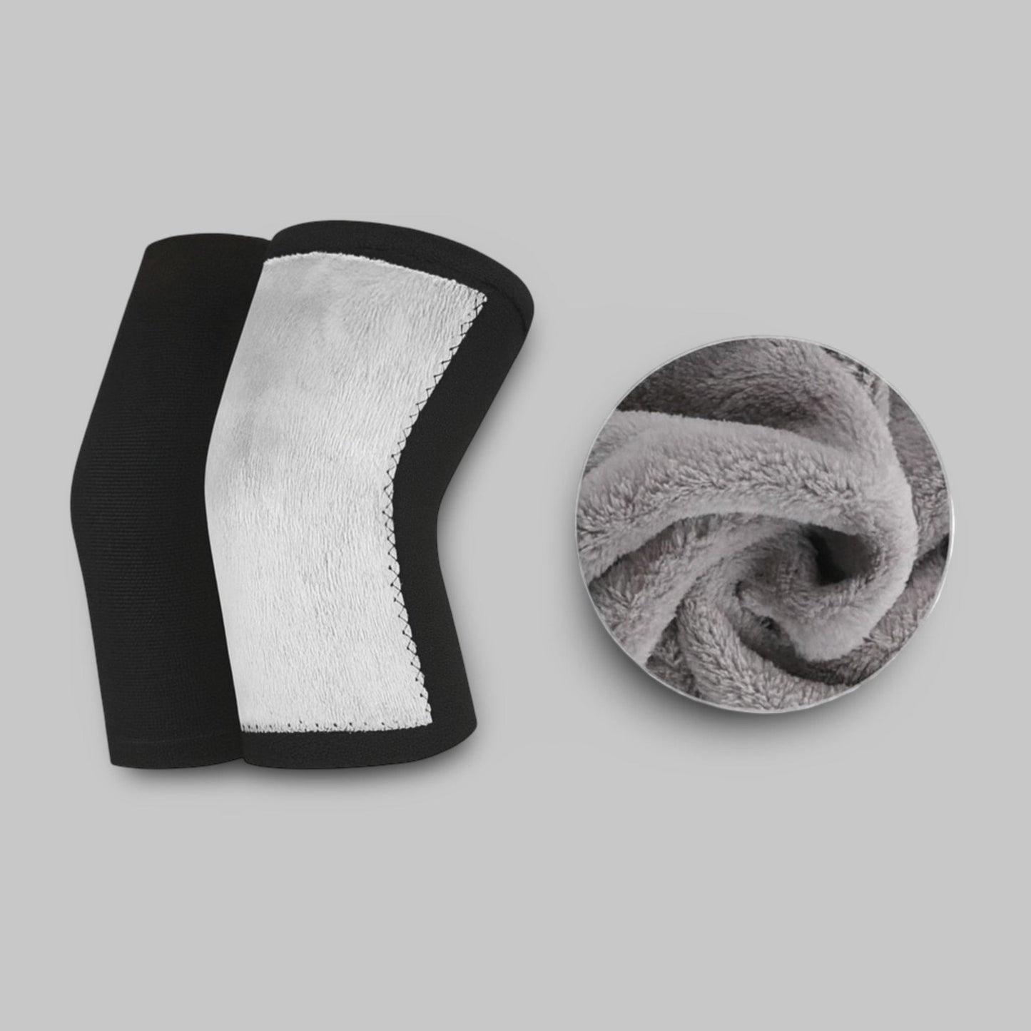 Genouillère en bambou | Posturovia 1 paire Noir hiver / M