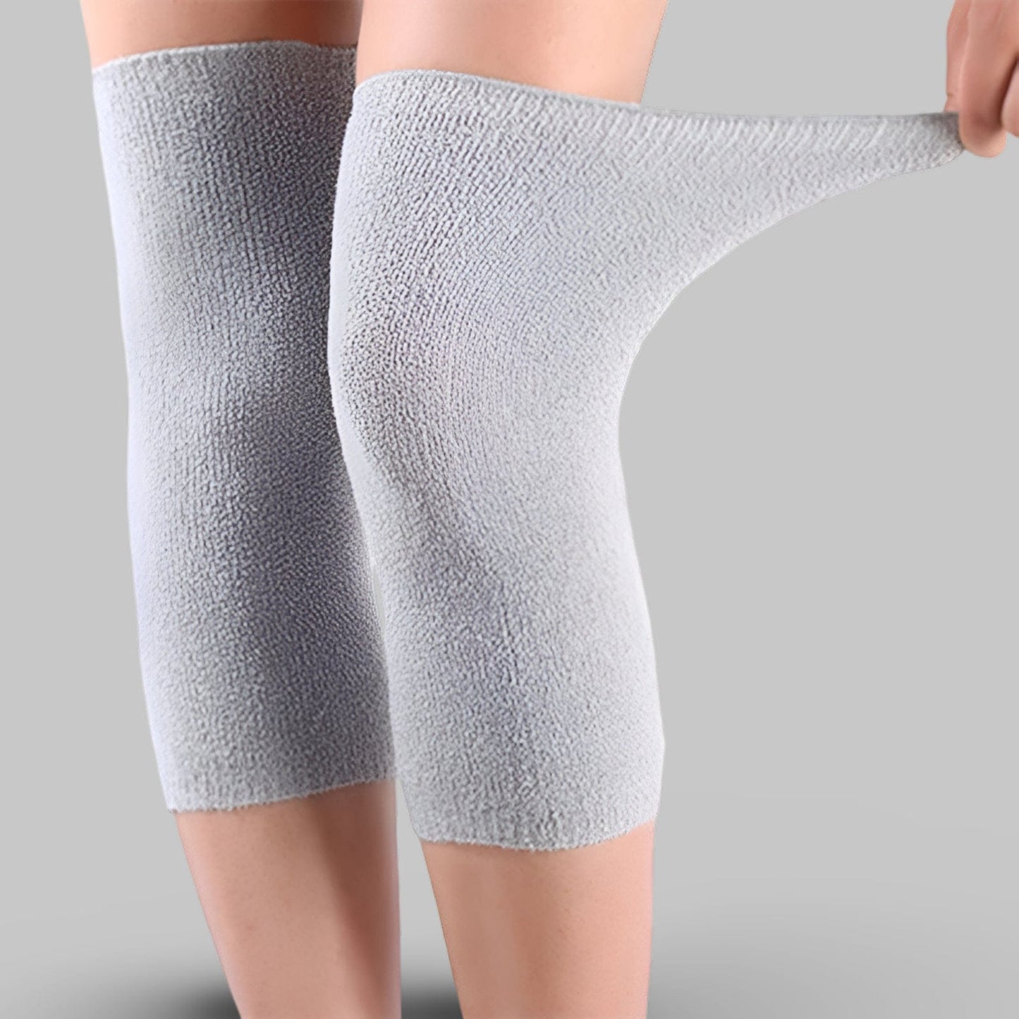 Genouillère pour personne obèse | Posturovia 1 paire – Gris