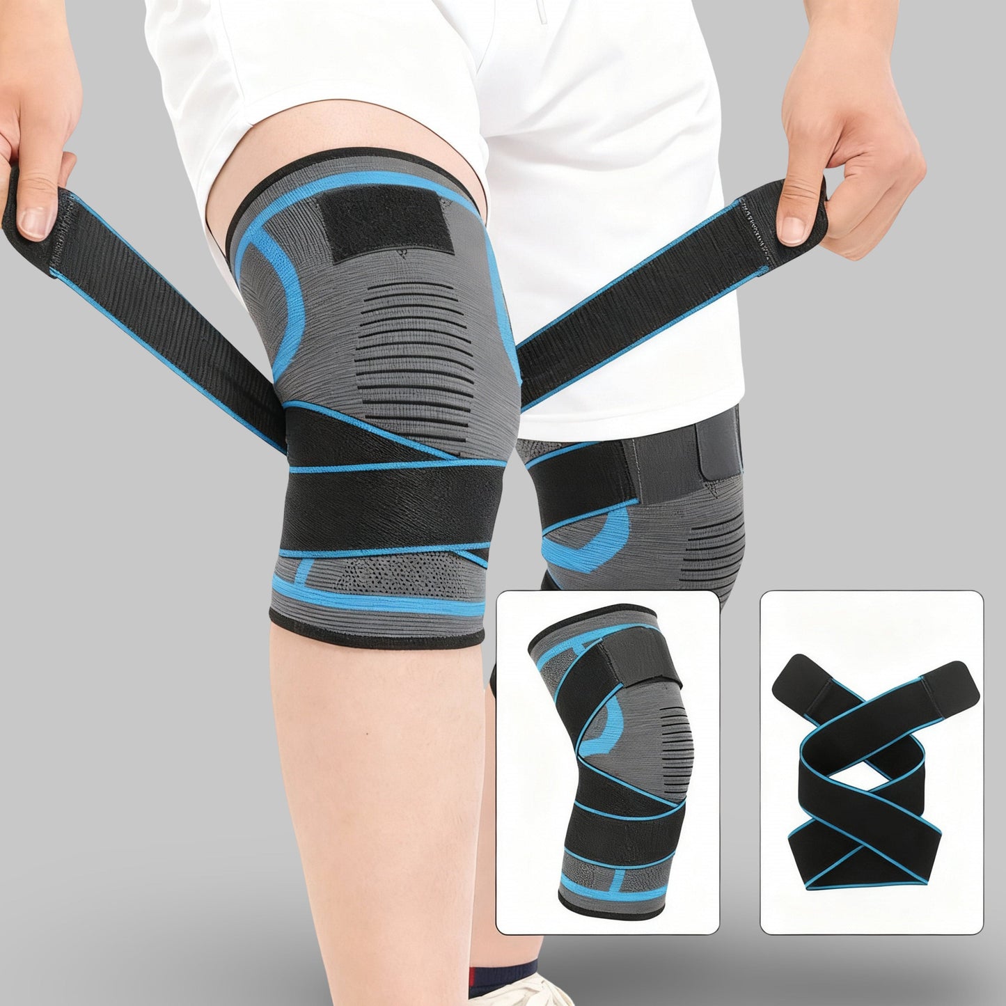 Genouillère Rotulienne Pour Le Sport | Posturovia 1 pièce Bleu / S