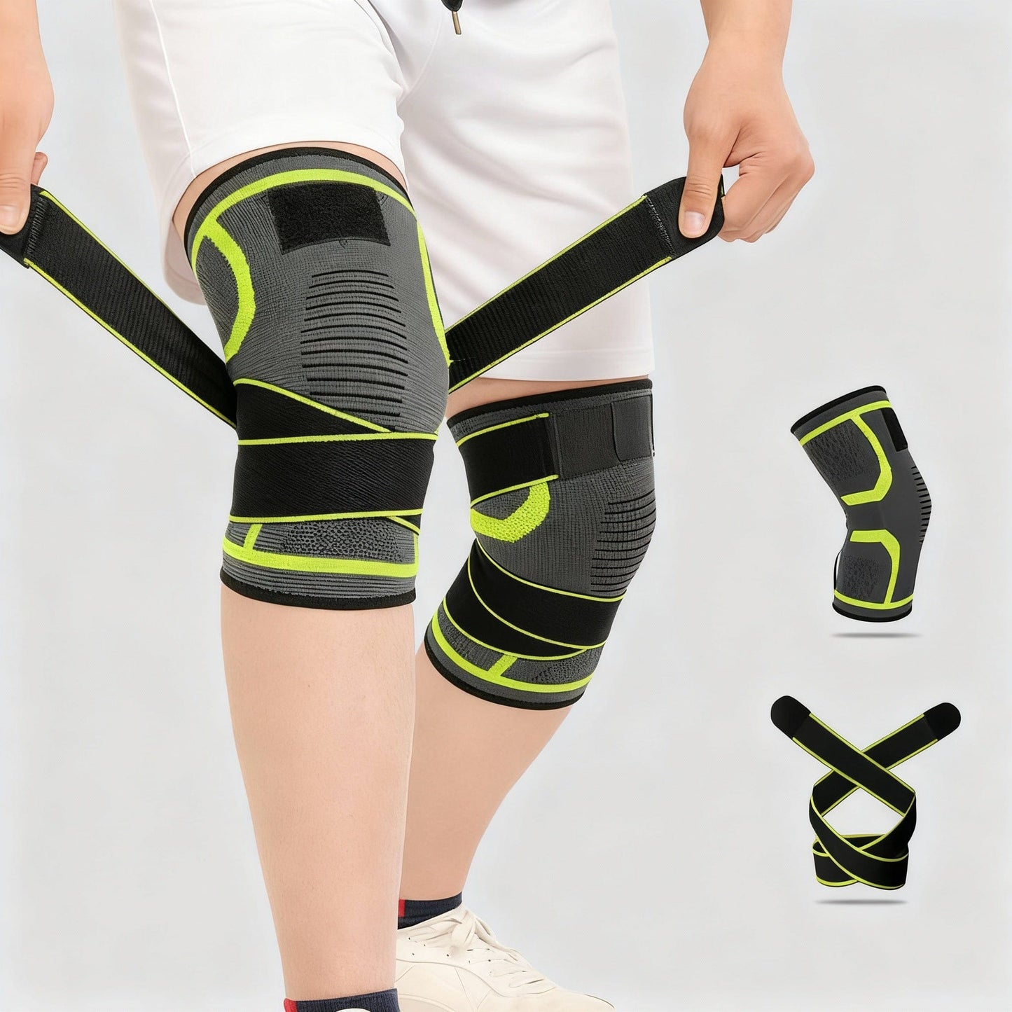 Genouillère Rotulienne Pour Le Sport | Posturovia 1 pièce Vert / S
