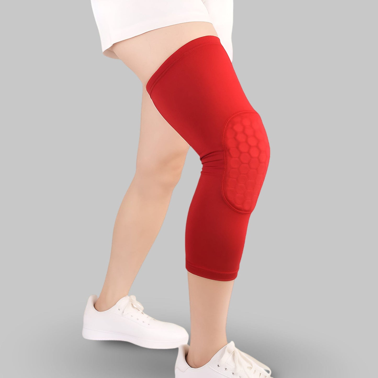 Genouillère Volley-ball | Posturovia 1 pièce – Rouge / XS