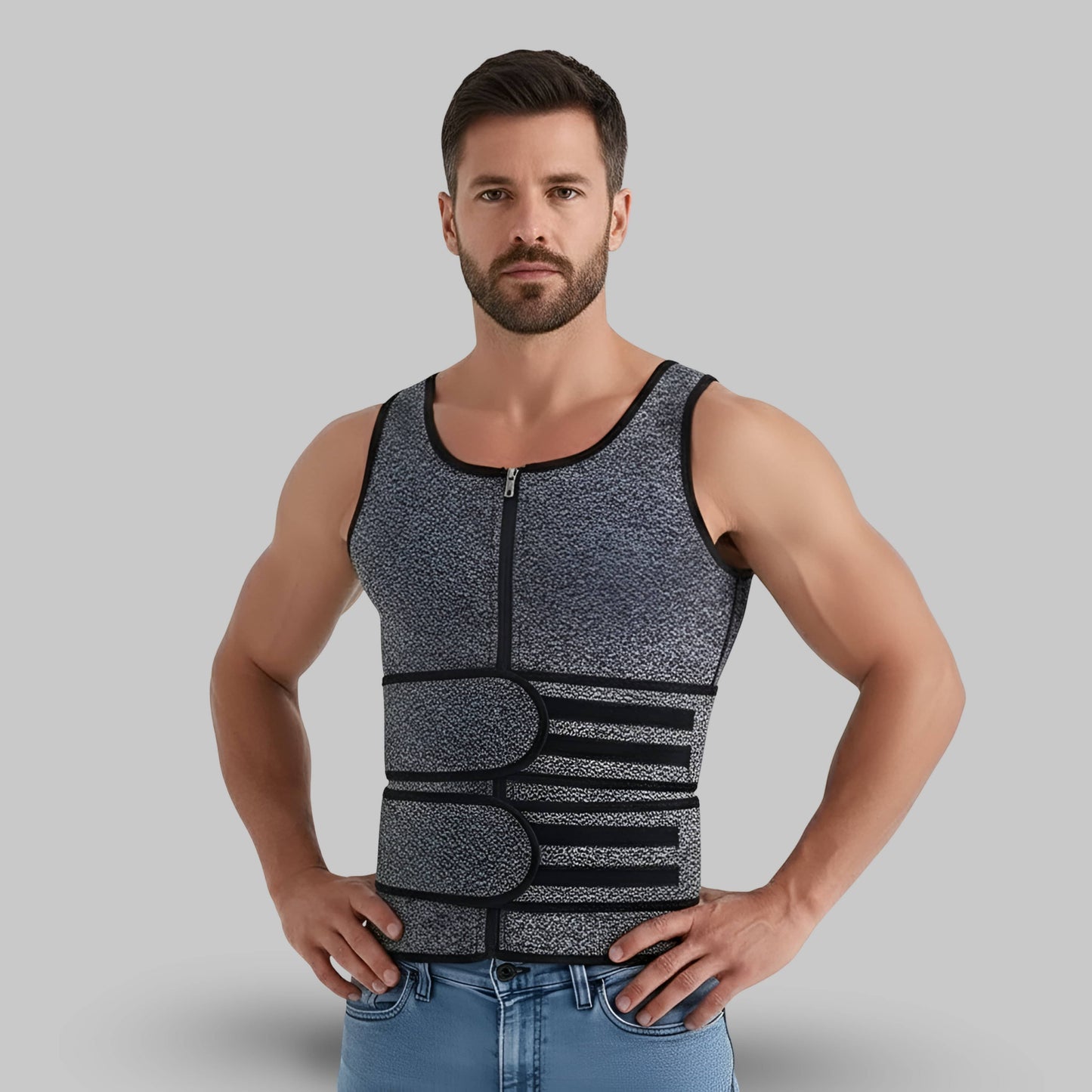 Gilet correcteur de posture homme | Posturovia Gris / S