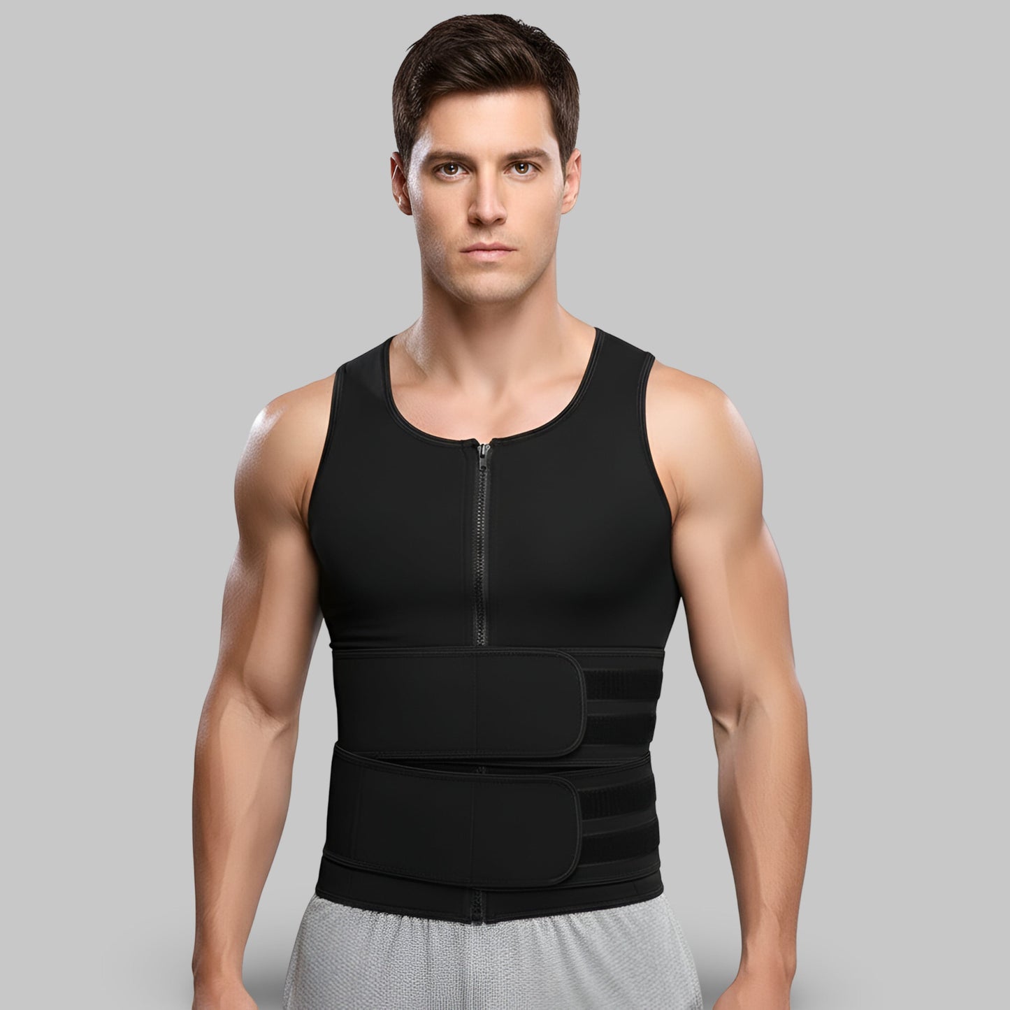 Gilet correcteur de posture homme | Posturovia Noir / S
