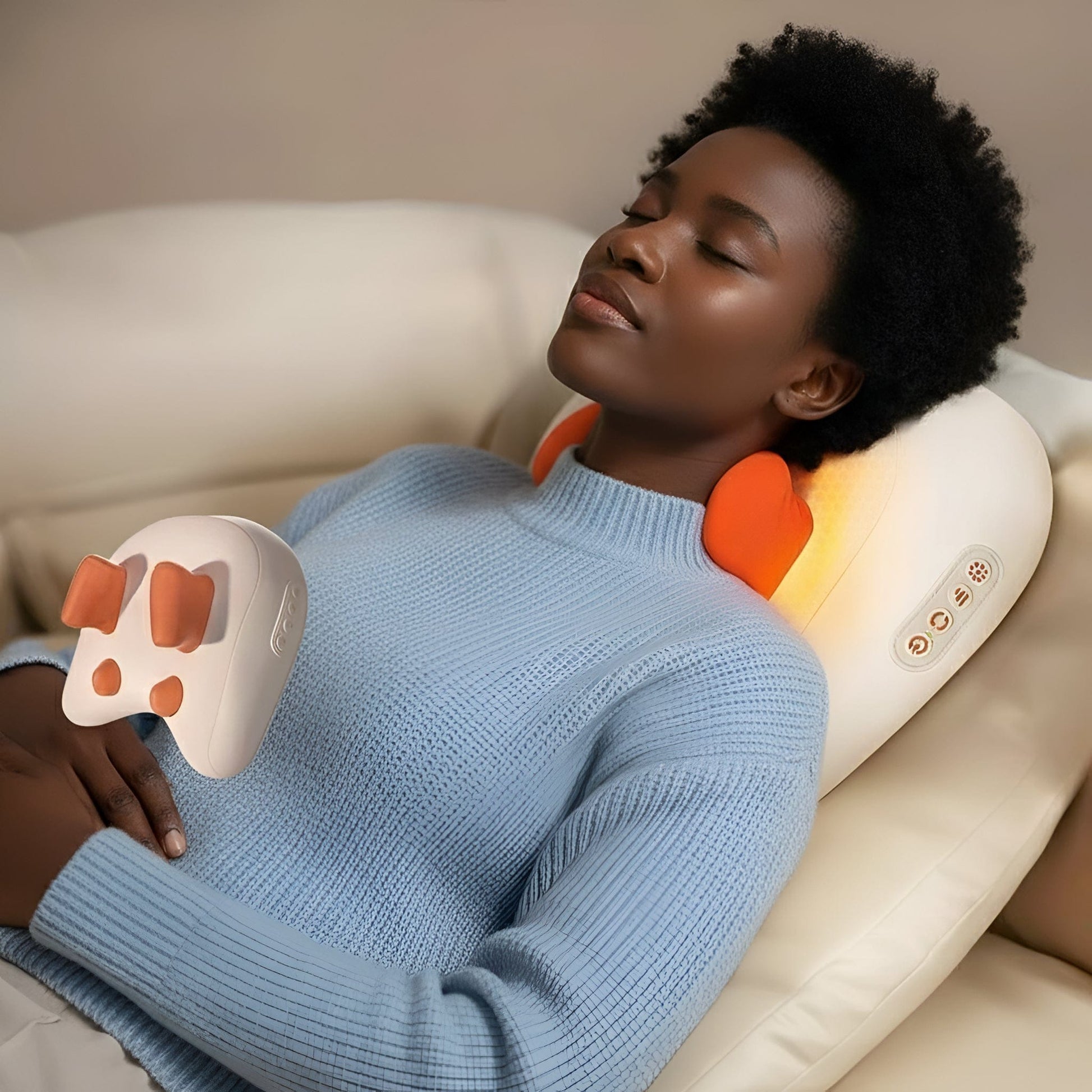 Oreiller Pour Douleur Cervicale | Posturovia Orange