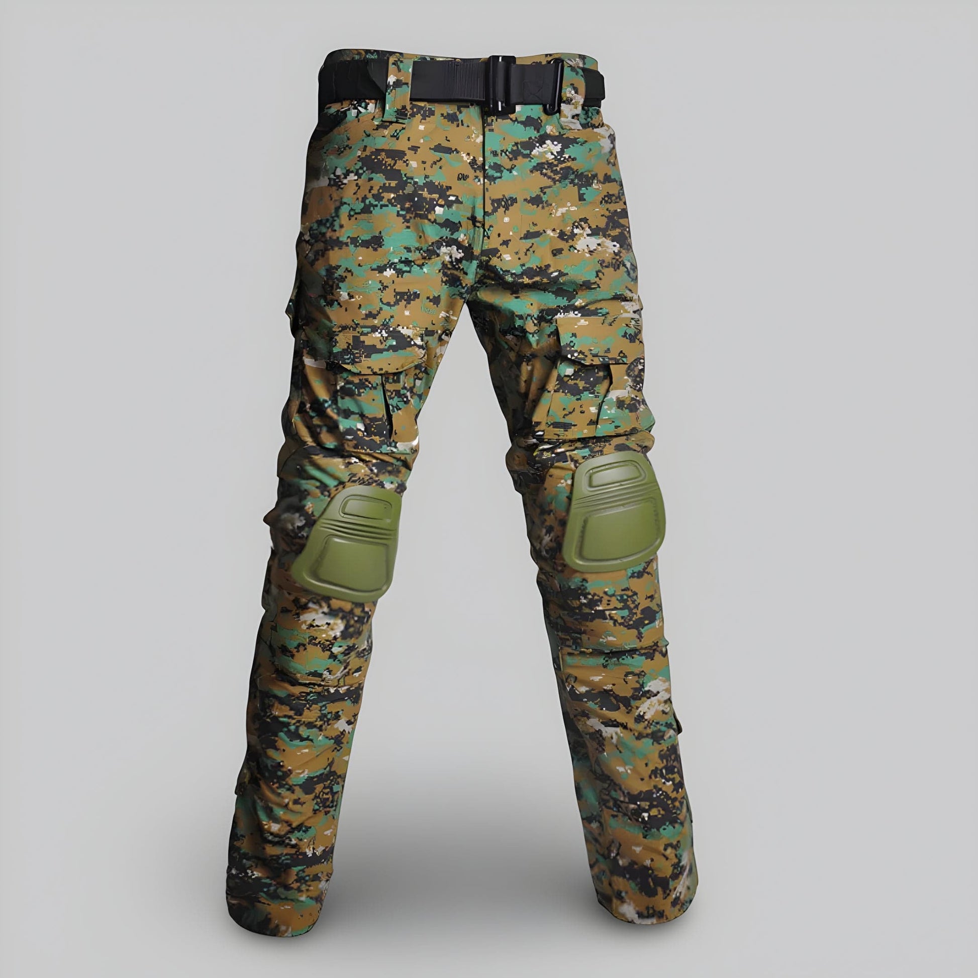 Pantalon avec genouillère intégrée | Posturovia Camouflage jungle digital / 28